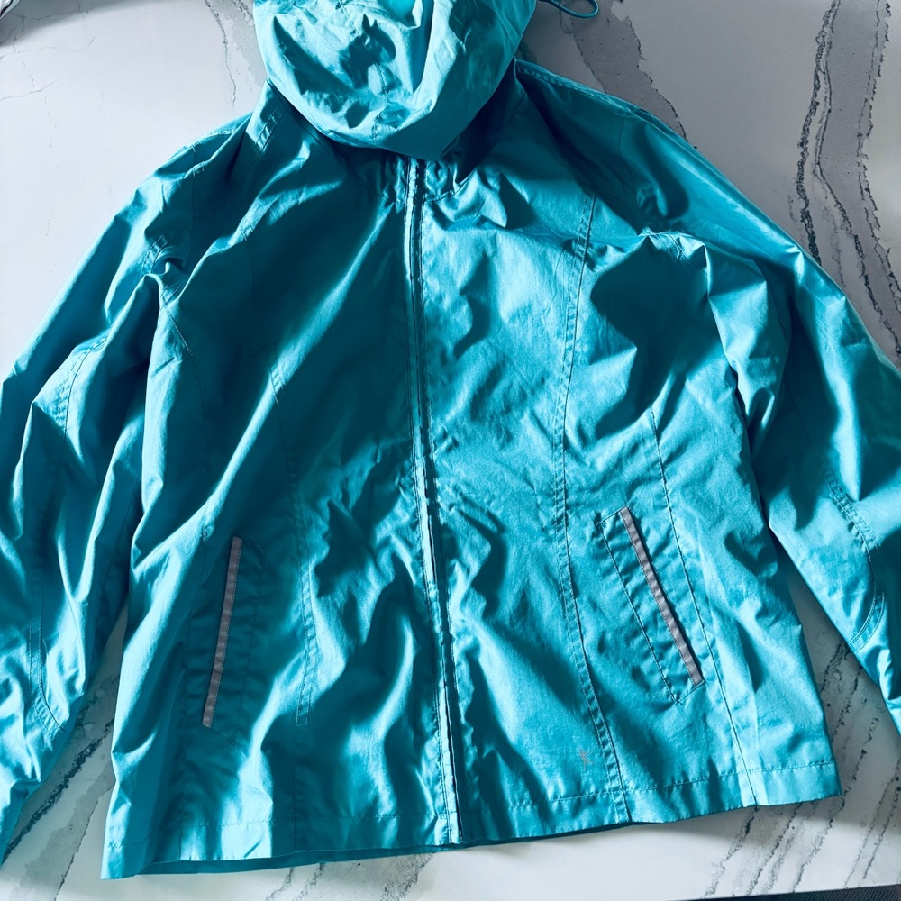 Danskin Now Teal Jacket/Windbreaker Size L 12/14